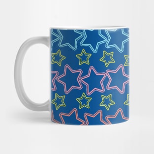 Colorful stars with dots Mug